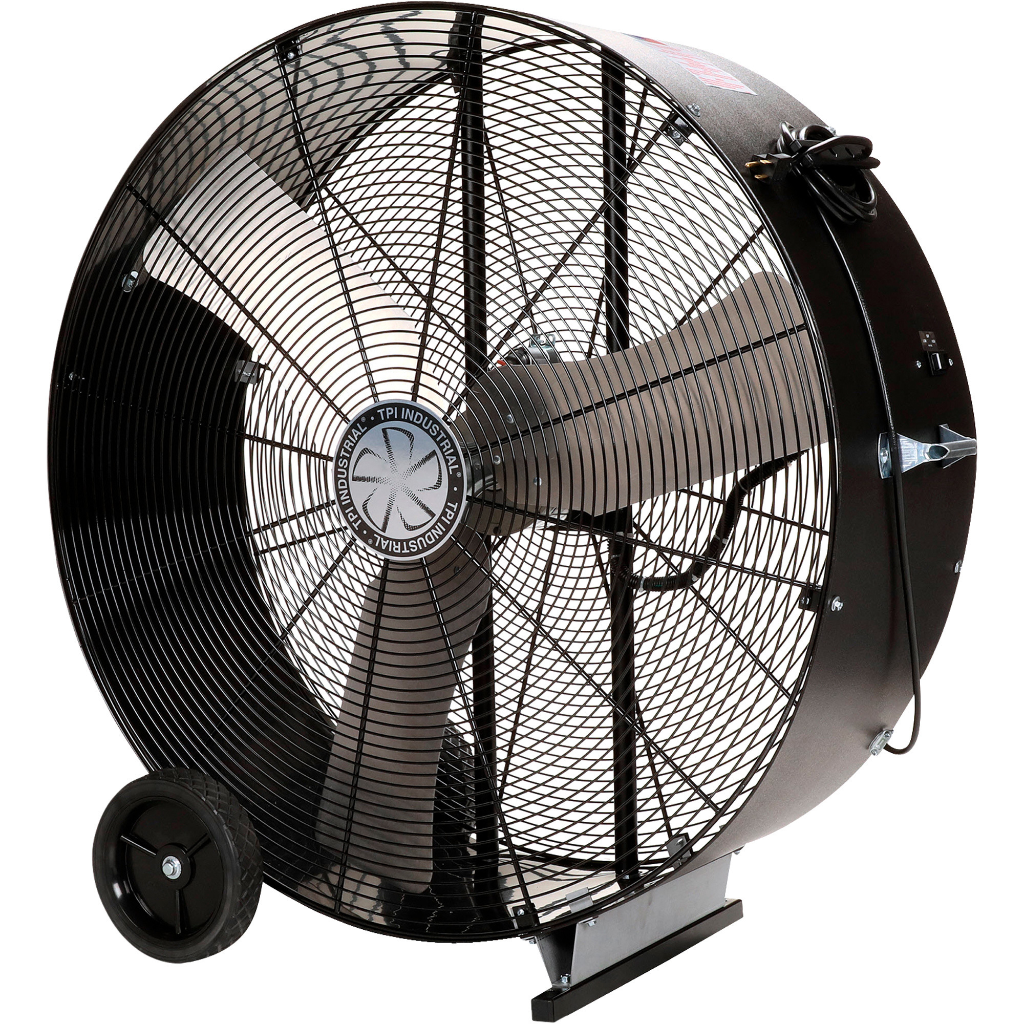TPI Direct Drive Drum Fan - 36in. Diameter, 12,500 CFM, 1/2 HP, 2-Speed, 120V, Model# PBX 36-D